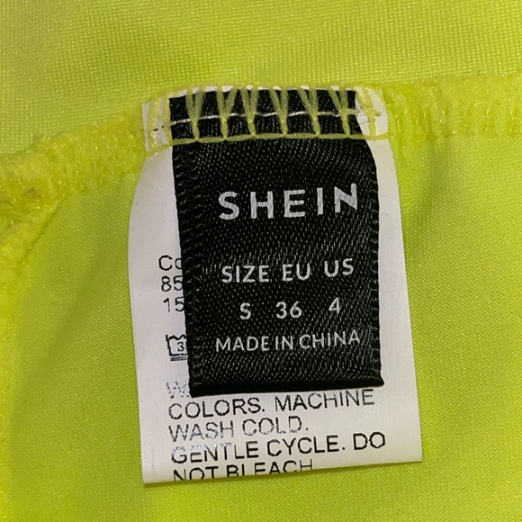 SHEIN neon green shorts S - Picture 3 of 5